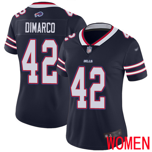 Women Buffalo Bills 42 Patrick DiMarco Limited Navy Blue Inverted Legend NFL Jersey